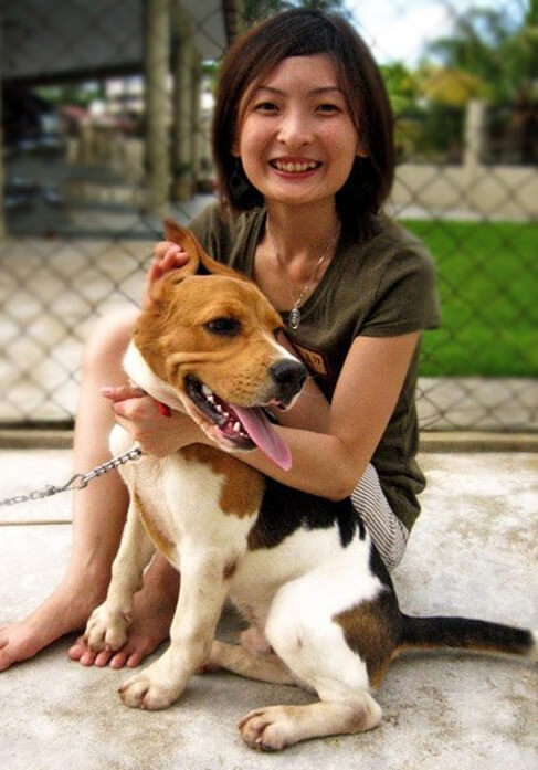 Dog with lovers